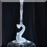 G13. Sandwich Glass dolphin epergne. 